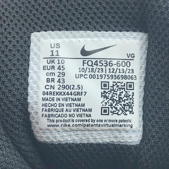 Nike Men's Alpha Menace 4 Shark SE Football Cleats Size 11 Red Black NWOB - Picture 11 of 11